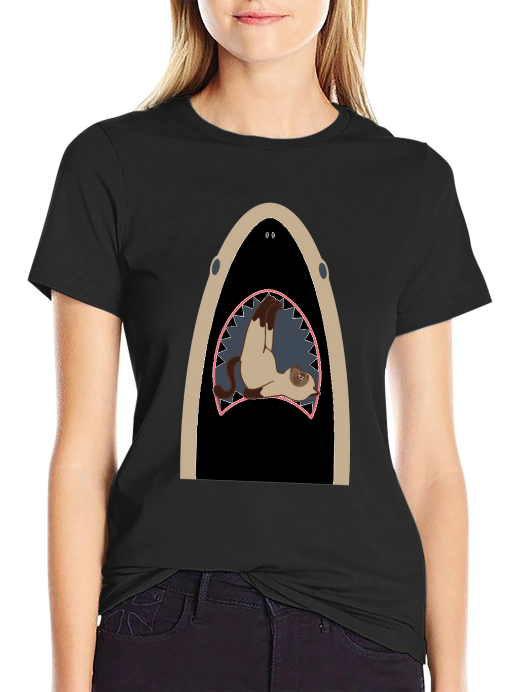 Shark Ferret T-Shirt: Unique Animal Graphic Tee