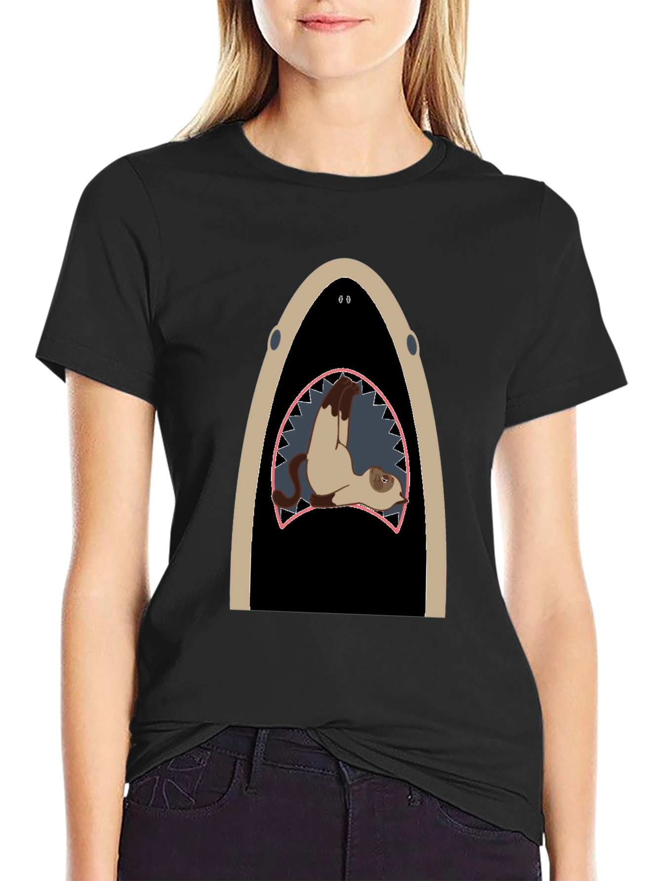 Shark Ferret T-Shirt: Unique Animal Graphic Tee