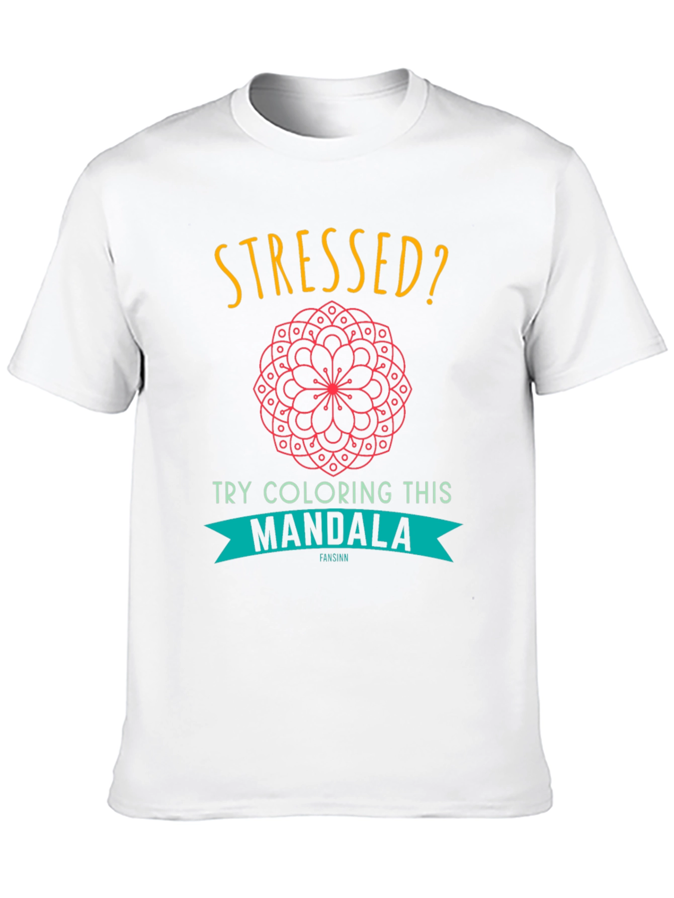 Stressed? Try Coloring This Mandala Graphic Tee