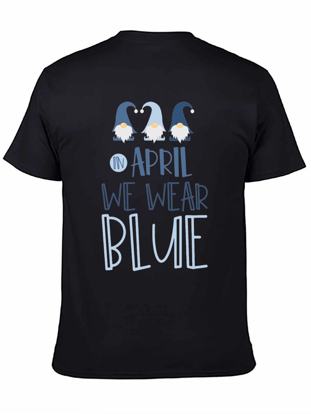 April Blue Gnome T-Shirt Awareness Tee
