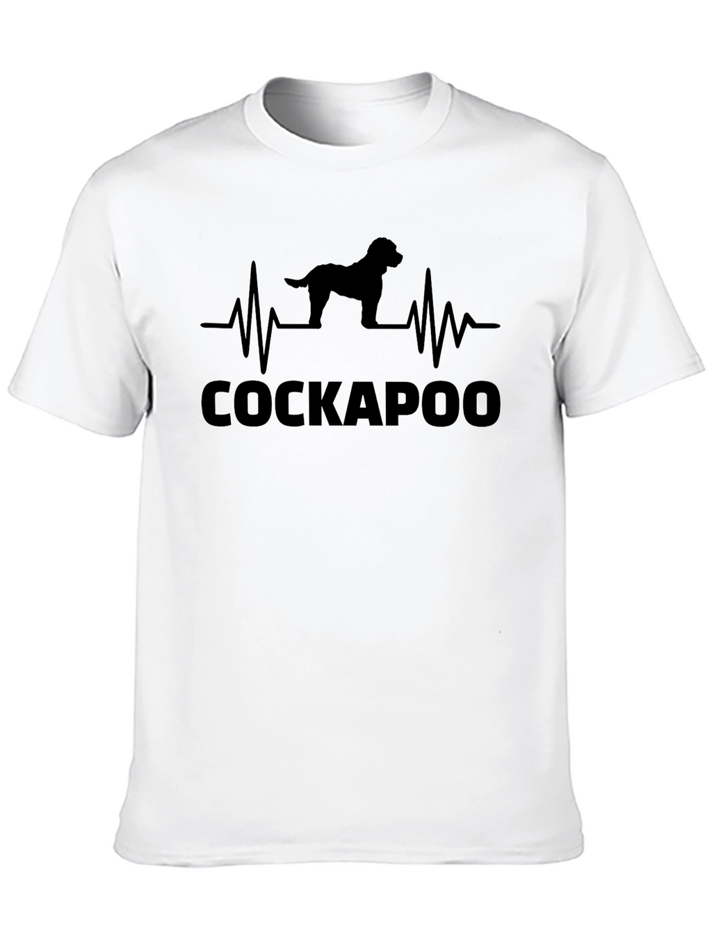 Cockapoo Heartbeat Graphic Tee - Dog Lovers T-Shirt