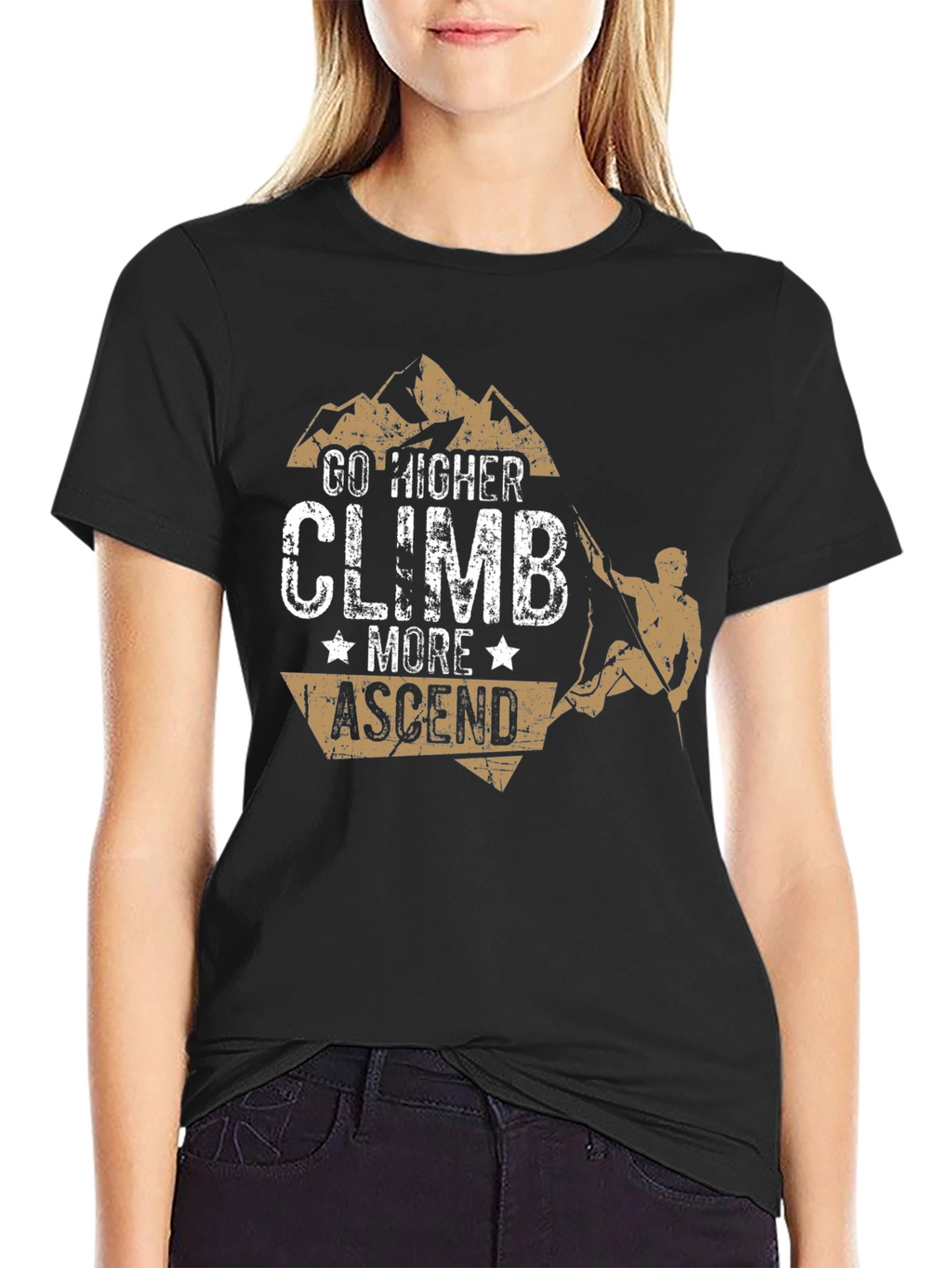 Go Higher Climb T-Shirt - Mountain Adventure Tee