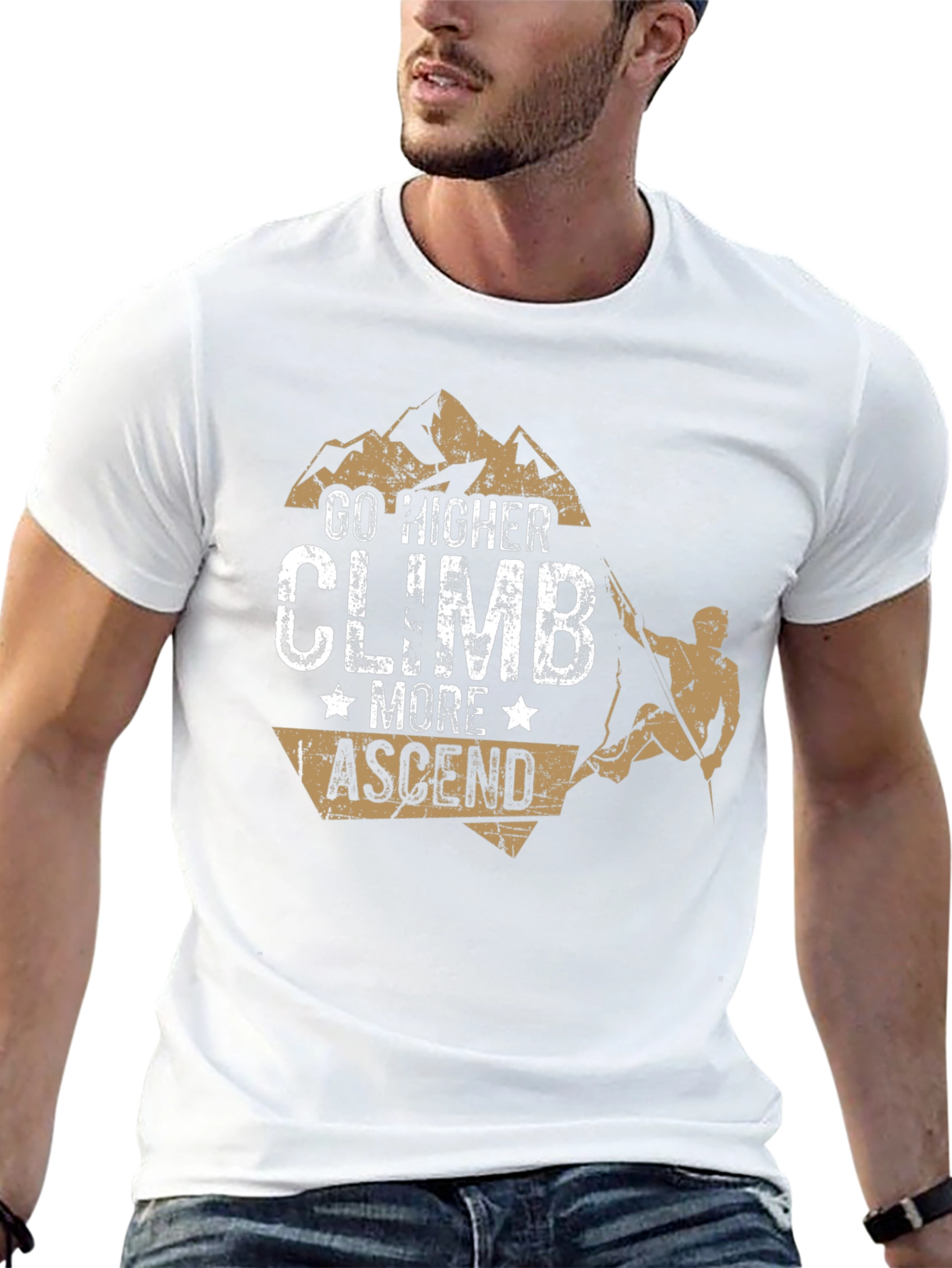Go Higher Climb T-Shirt - Mountain Adventure Tee