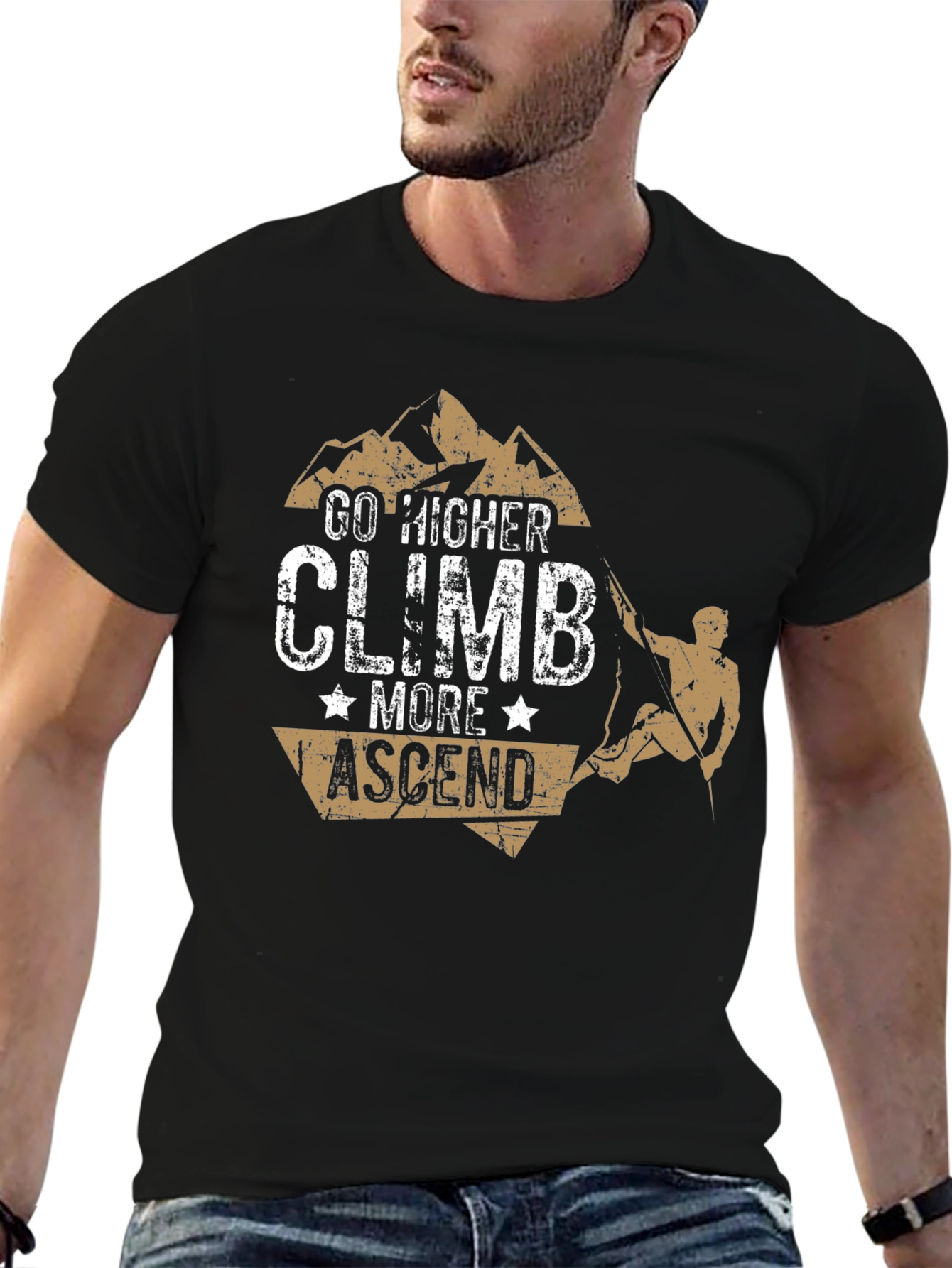 Go Higher Climb T-Shirt - Mountain Adventure Tee