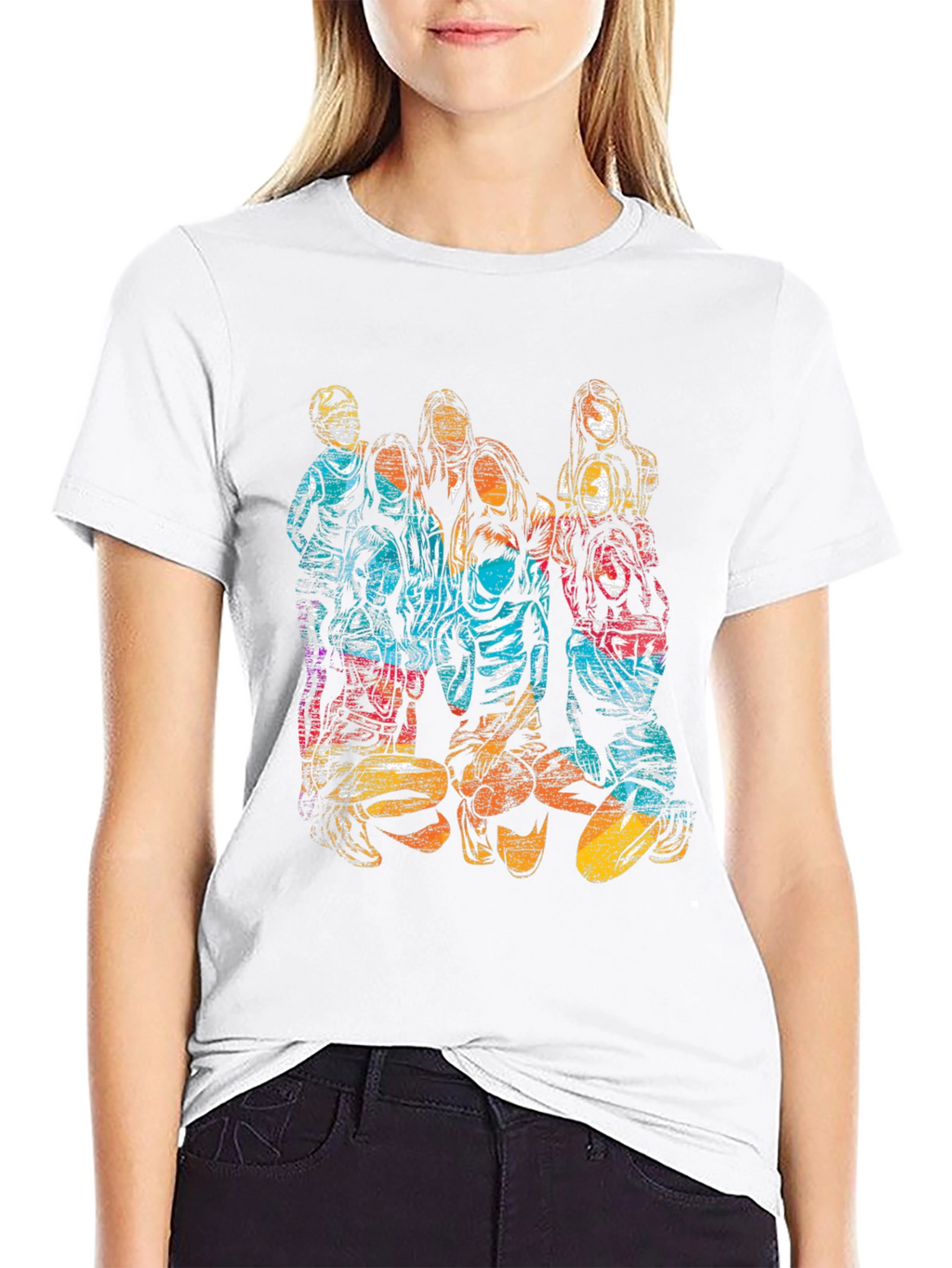 Retro Style Graphic Print Tee - Unisex