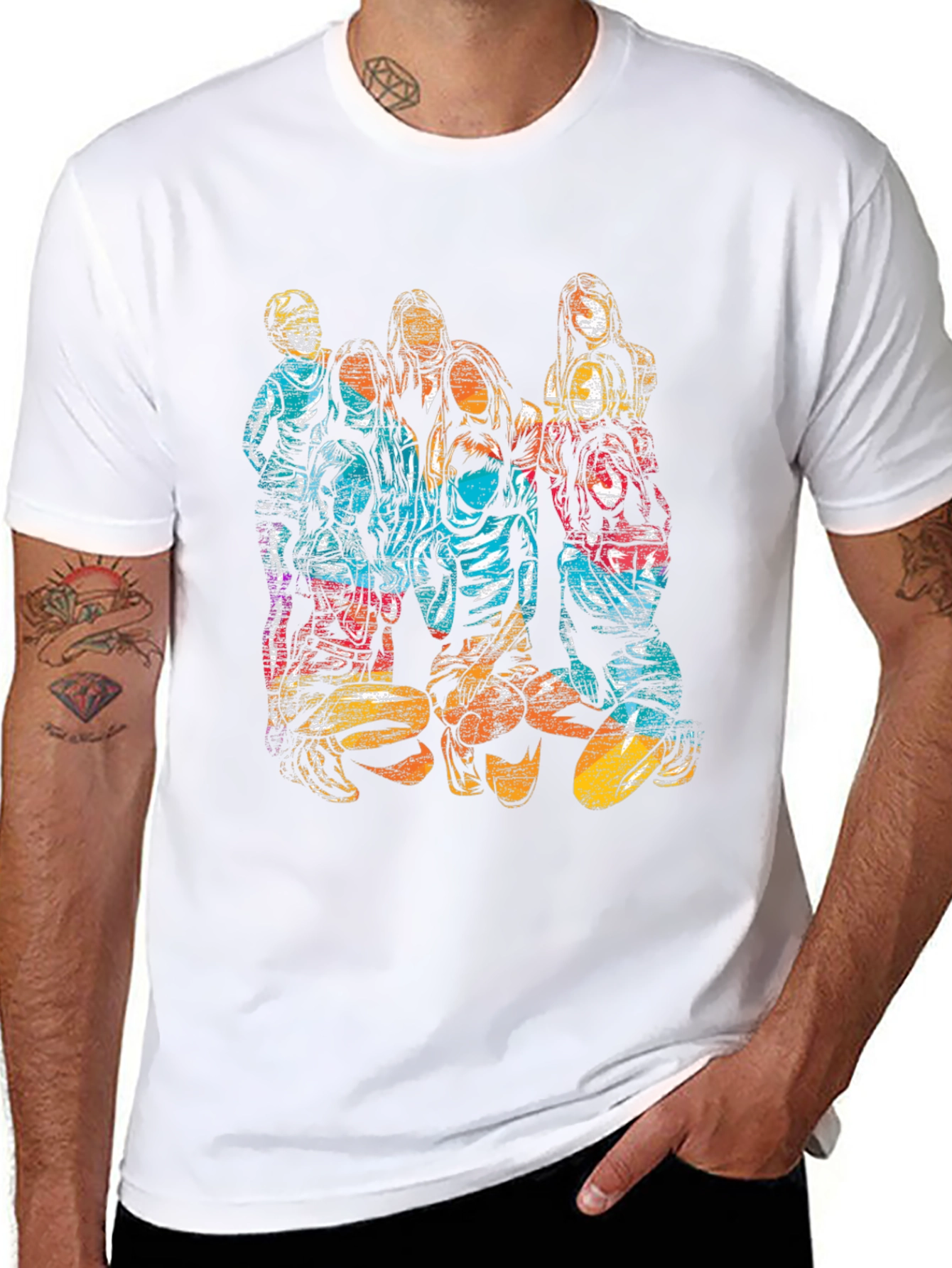 Retro Style Graphic Print Tee - Unisex