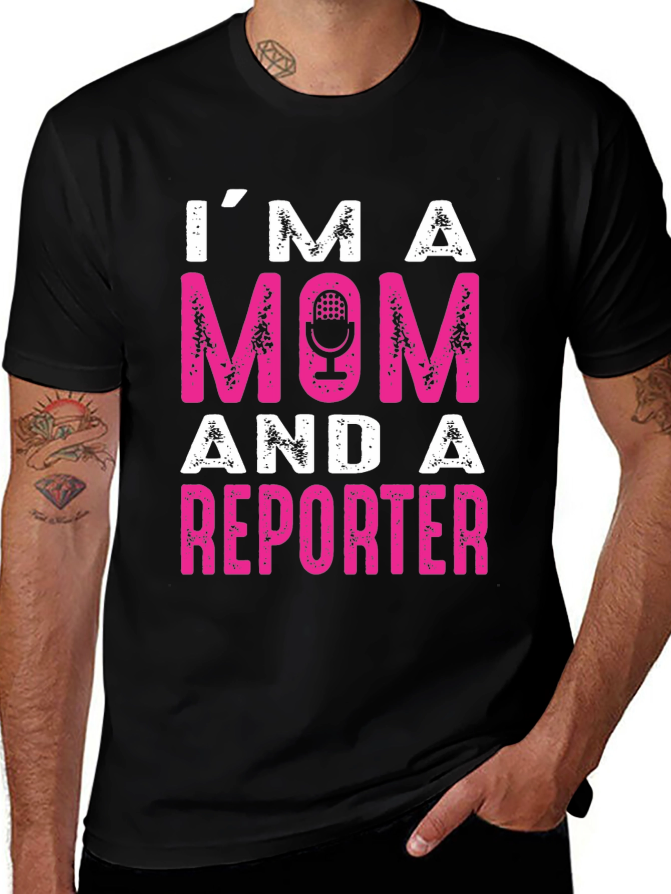 Im a Mom and a Reporter T-Shirt - Fun Womens Tee