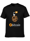 Bitcoin Astronaut Graphic Tee - Crypto Moon Landing!