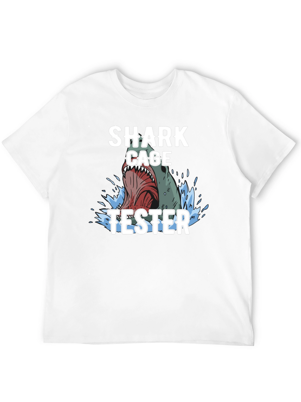 Shark Cage Tester Graphic Tee - Black T-Shirt
