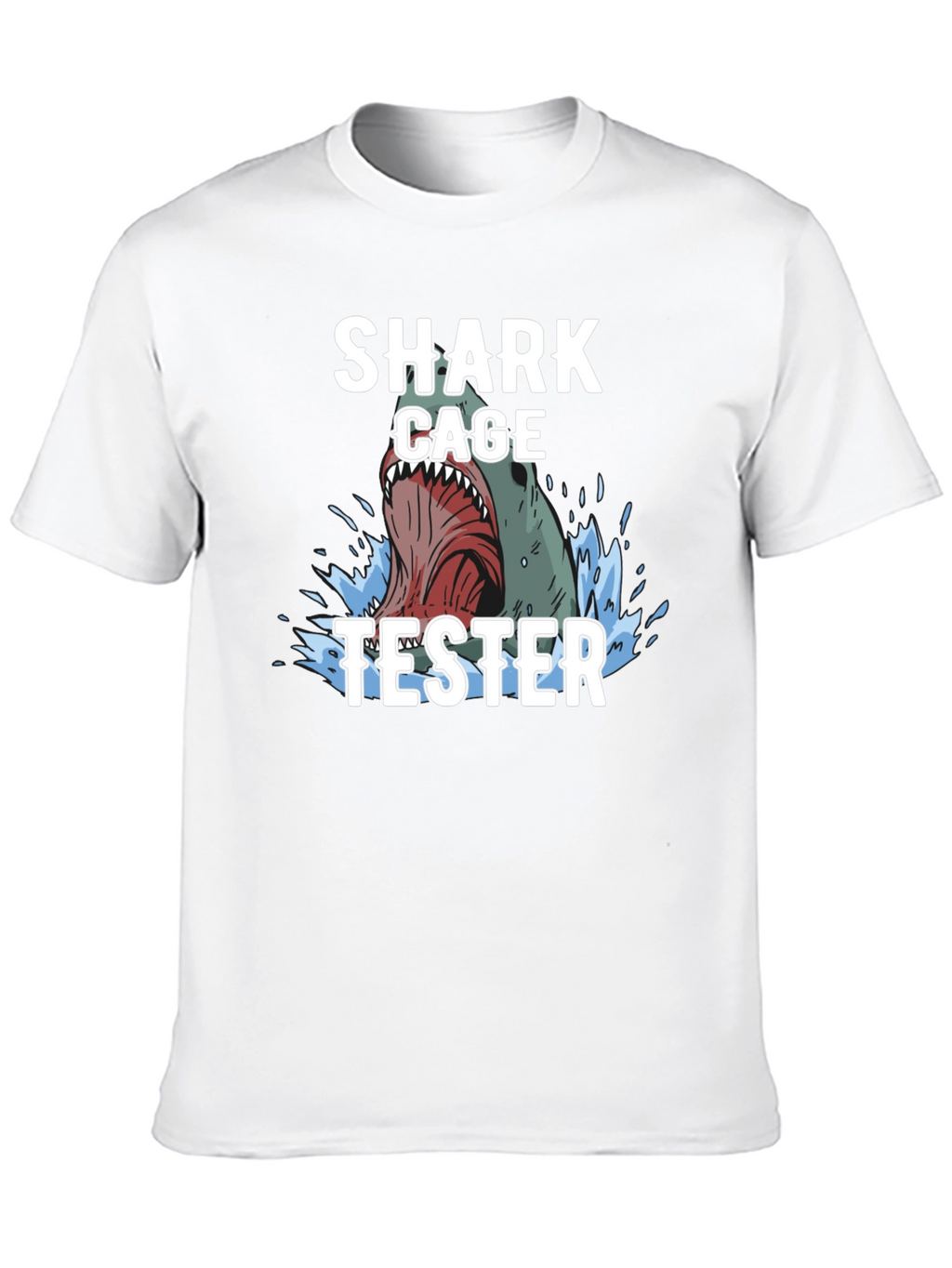 Shark Cage Tester Graphic Tee - Black T-Shirt
