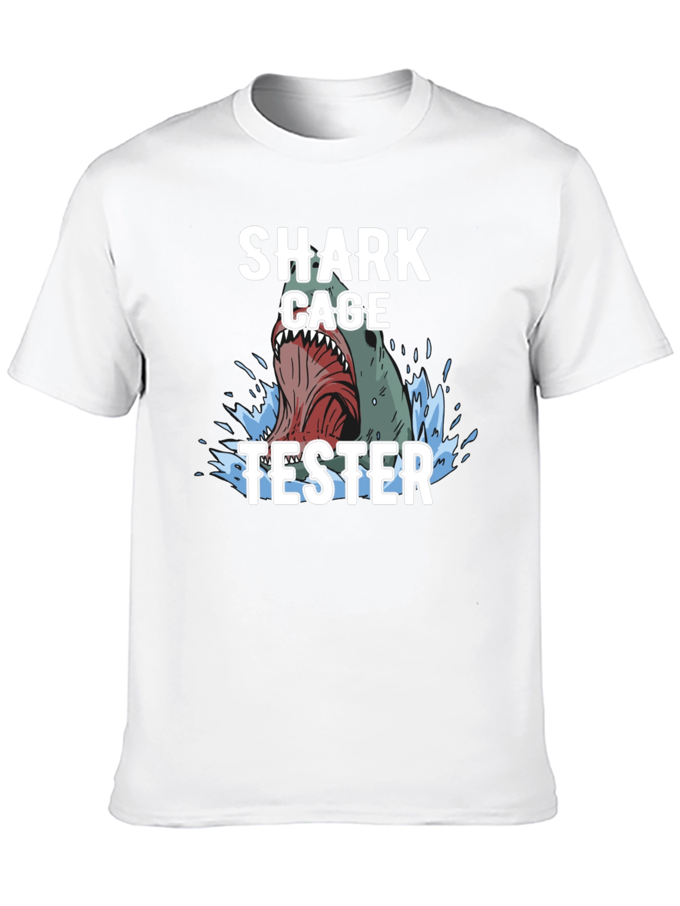 Shark Cage Tester Graphic Tee - Black T-Shirt