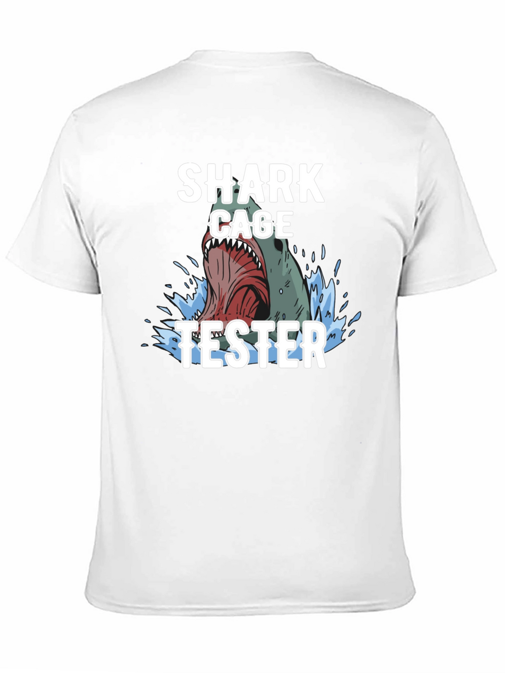 Shark Cage Tester Graphic Tee - Black T-Shirt