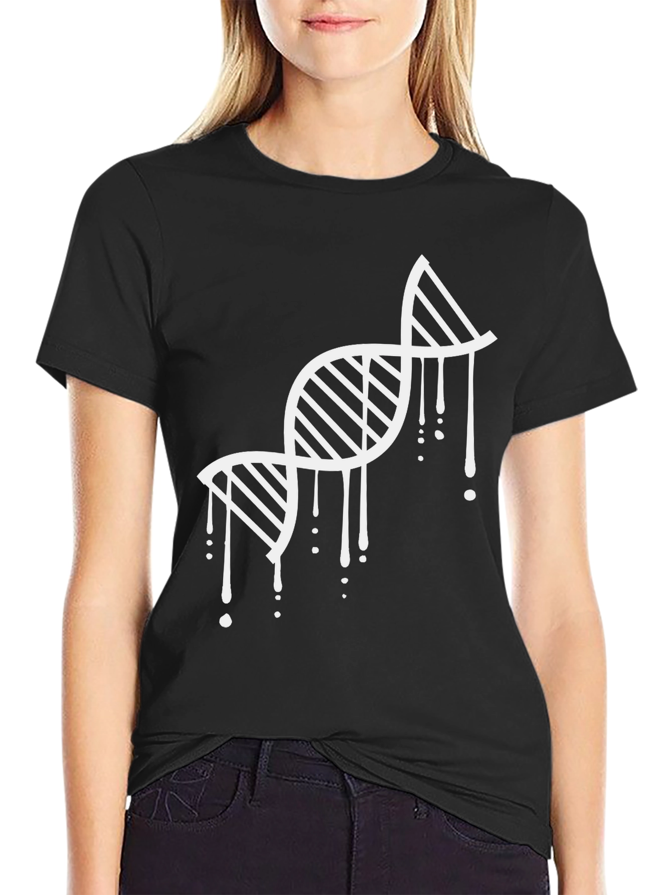 DNA Drip Tee - Modern Graphic Print