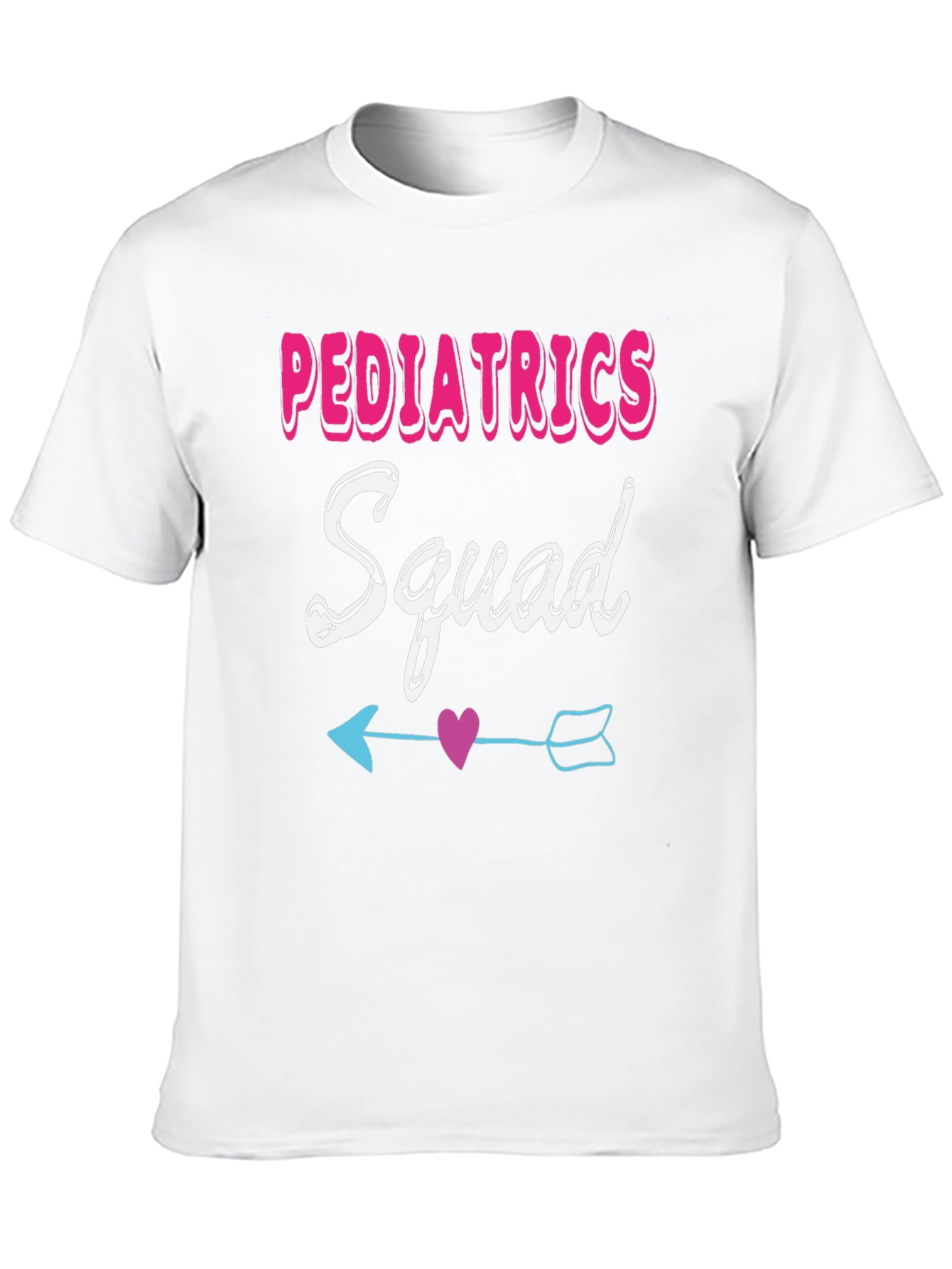 Pediatrics Squad T-Shirt - Cute Heart Arrow Design