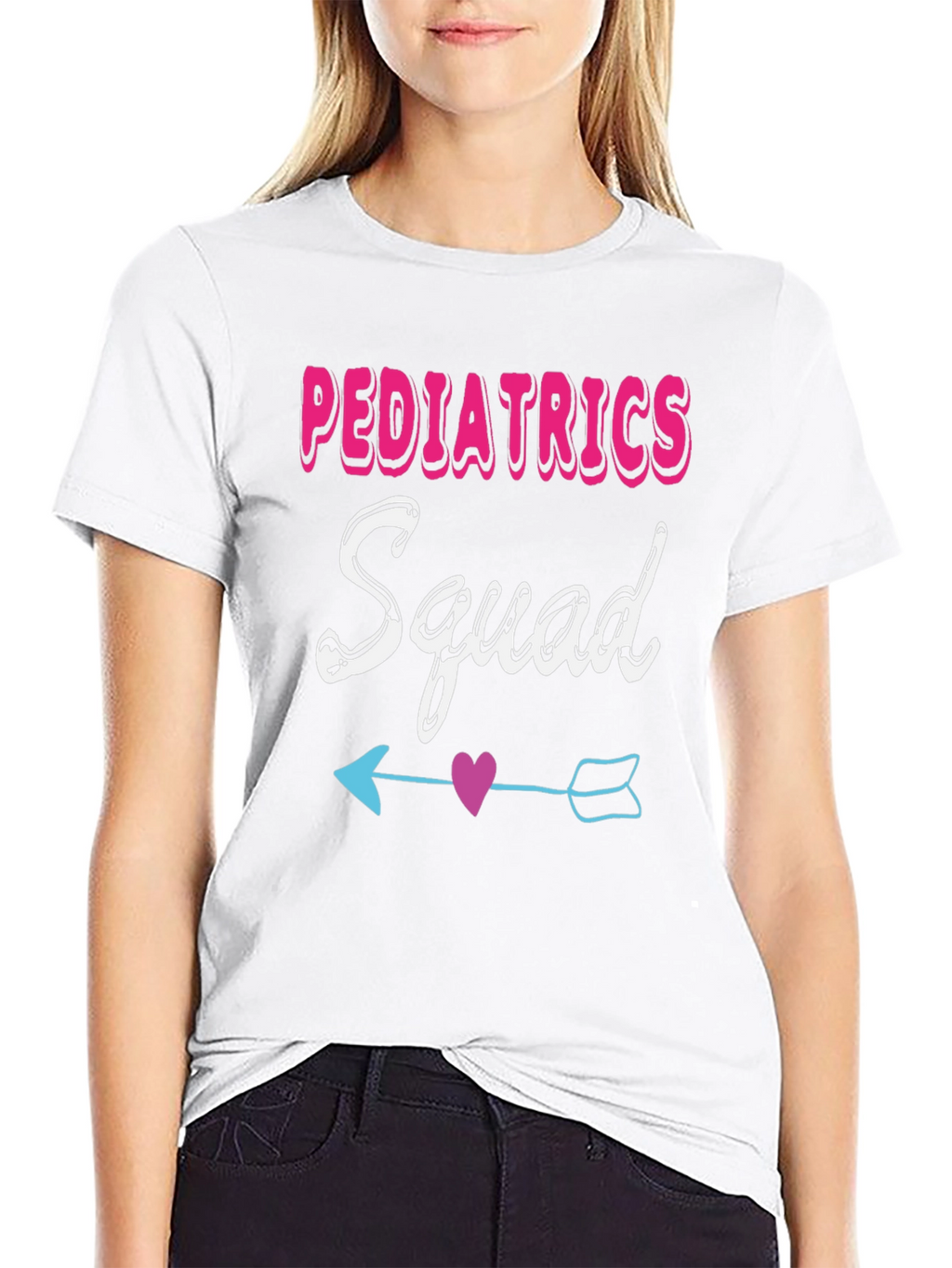 Pediatrics Squad T-Shirt - Cute Heart Arrow Design