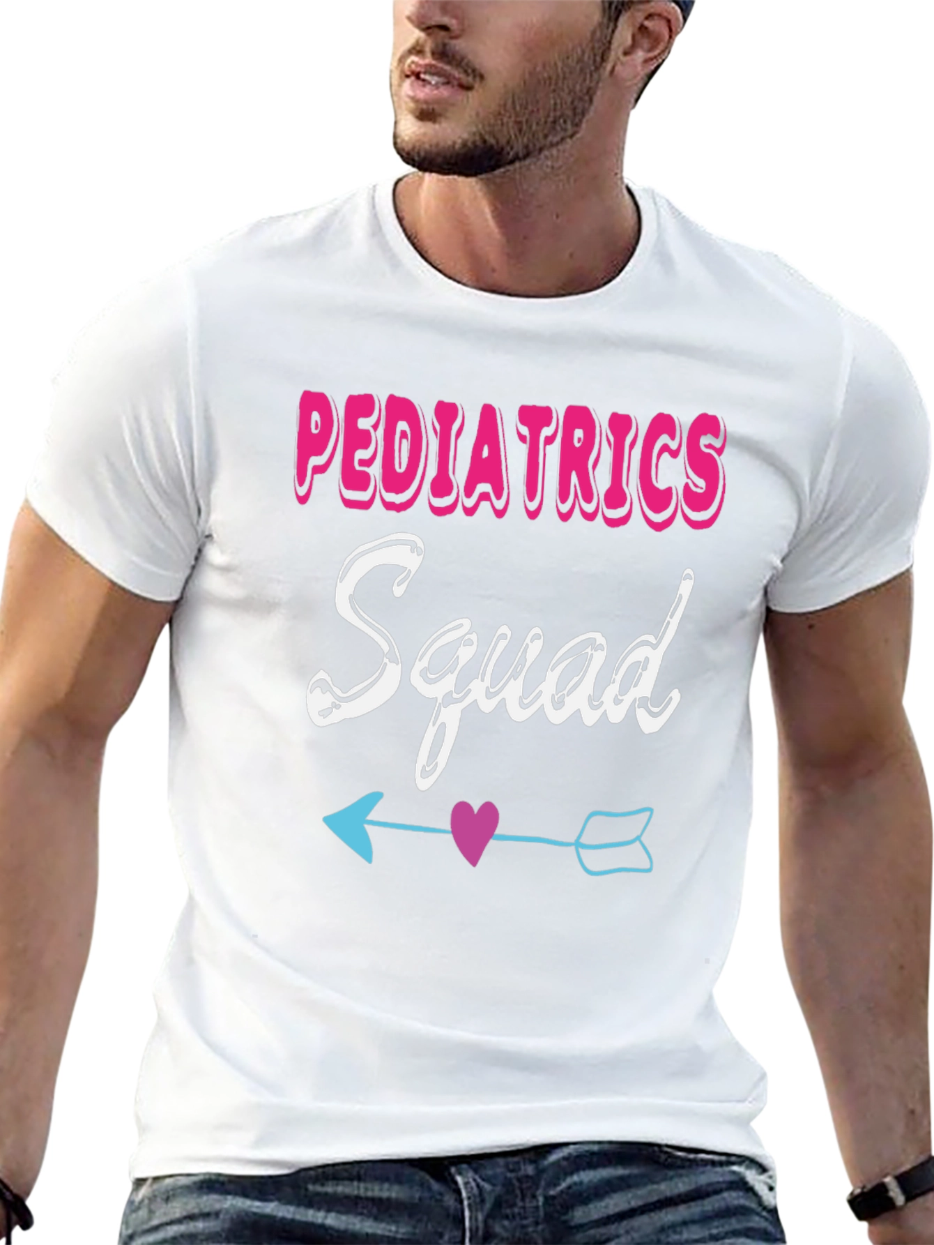 Pediatrics Squad T-Shirt - Cute Heart Arrow Design