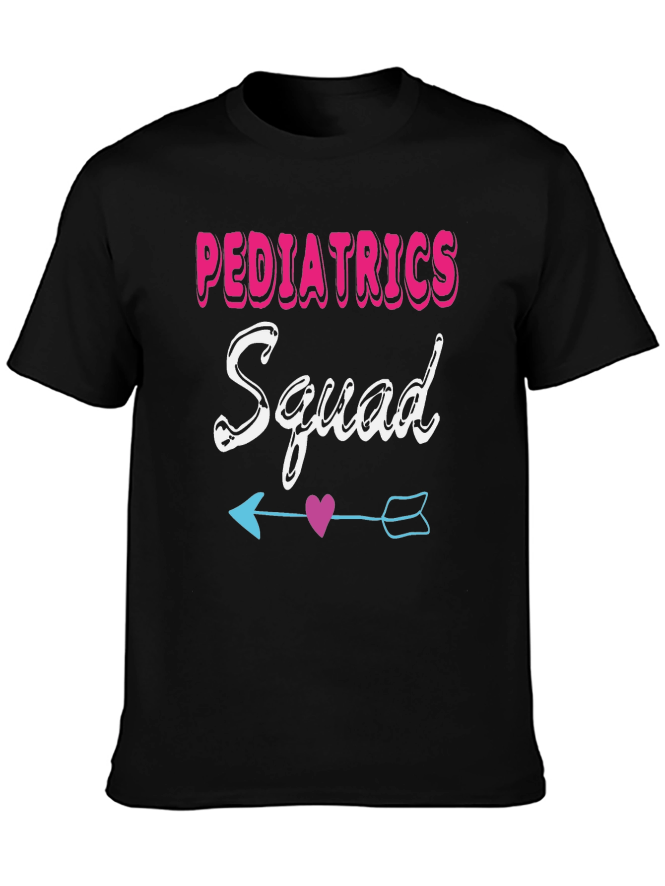 Pediatrics Squad T-Shirt - Cute Heart Arrow Design
