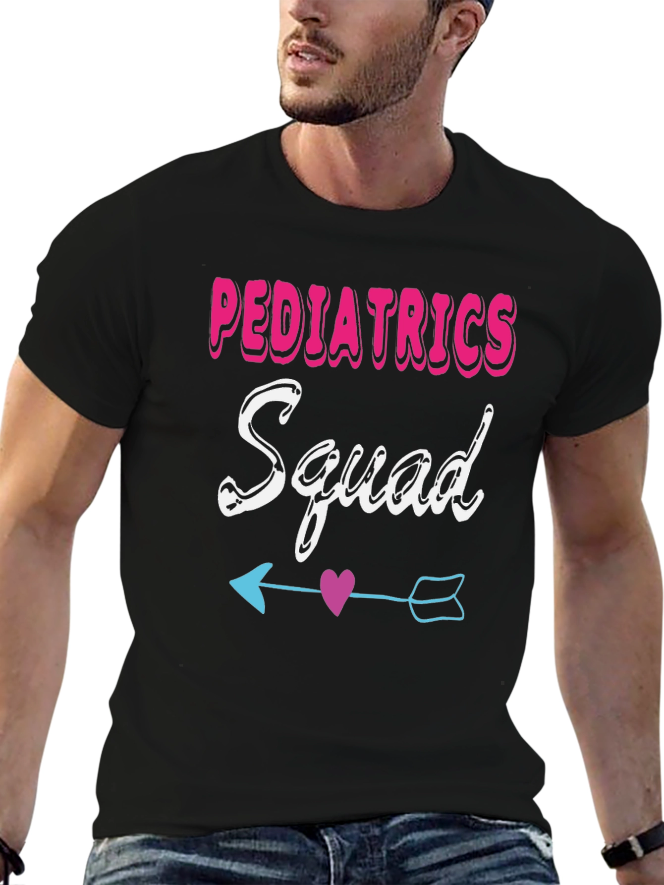 Pediatrics Squad T-Shirt - Cute Heart Arrow Design