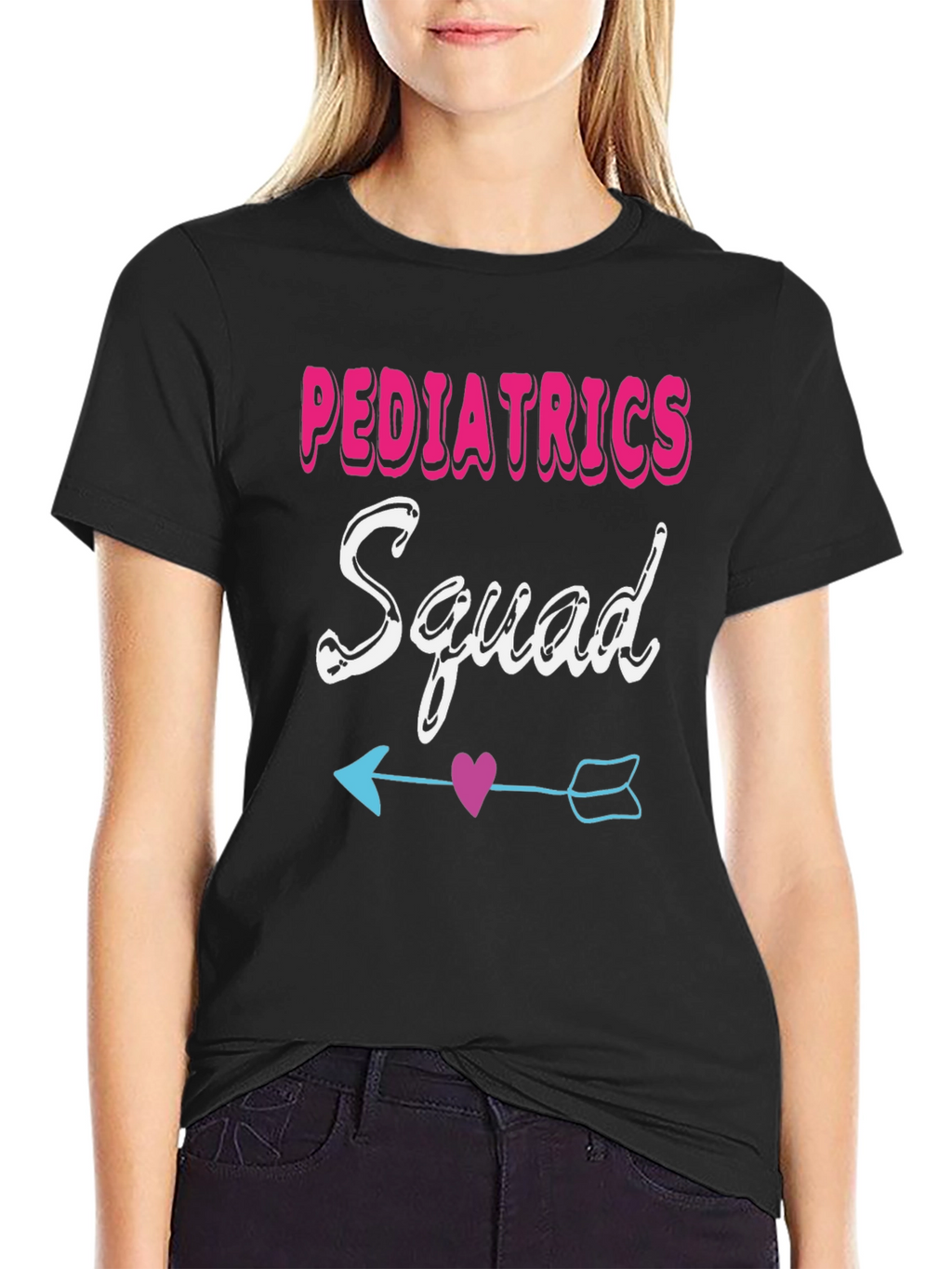 Pediatrics Squad T-Shirt - Cute Heart Arrow Design
