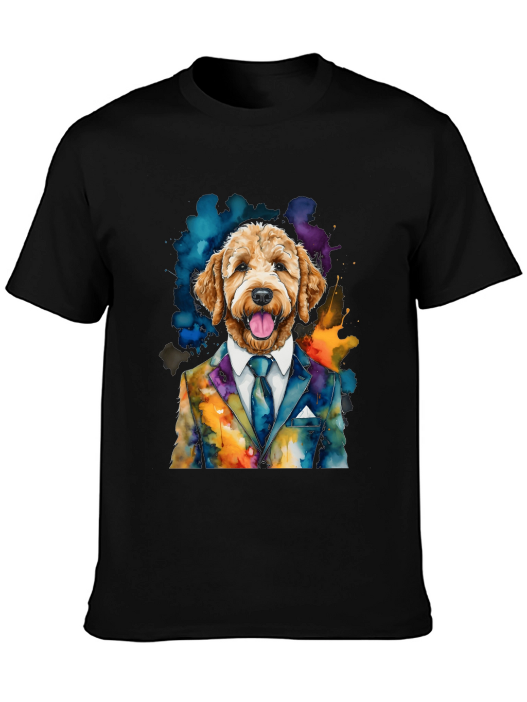 Dog in Suit Graphic T-Shirt