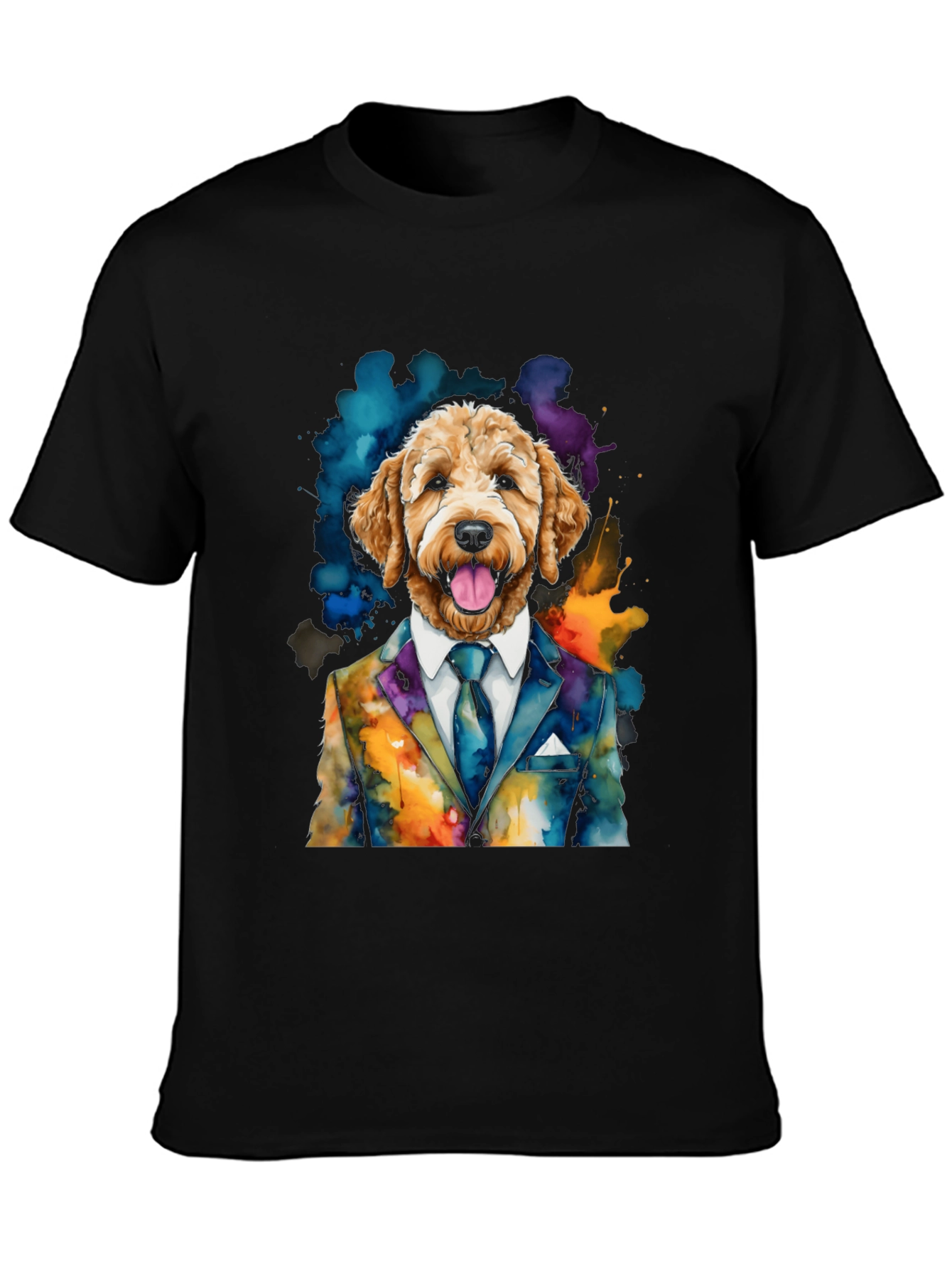 Dog in Suit Graphic T-Shirt