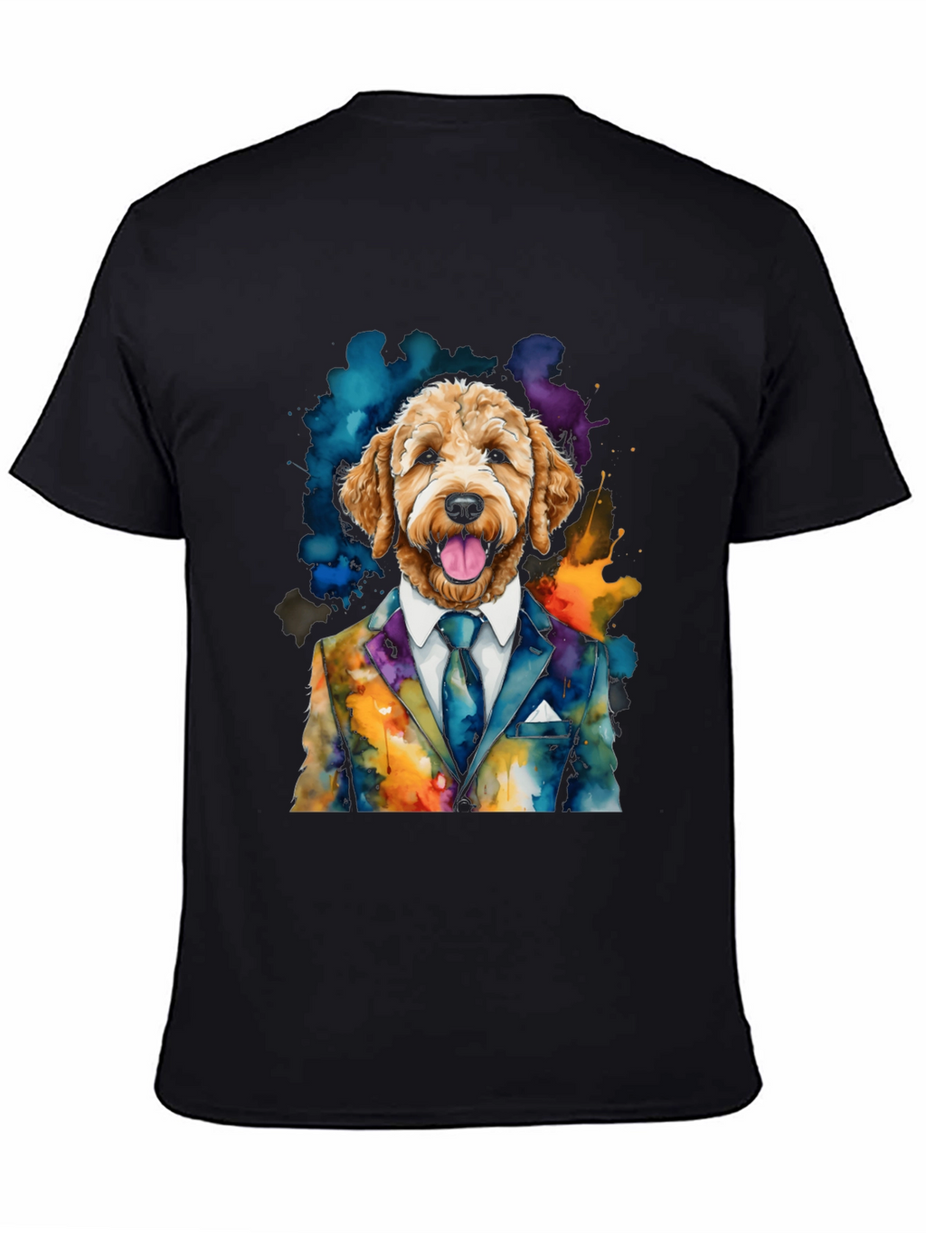 Dog in Suit Graphic T-Shirt