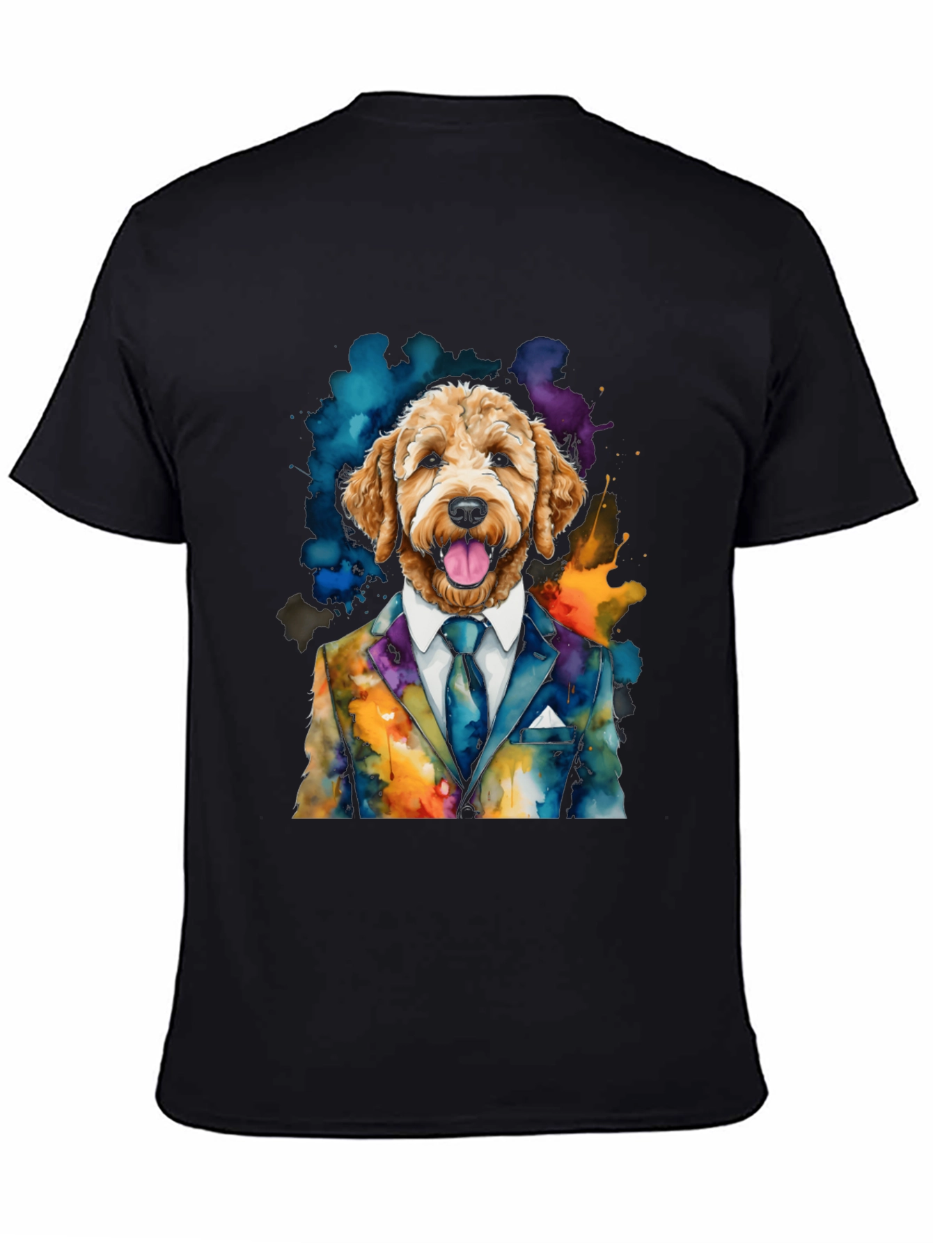 Dog in Suit Graphic T-Shirt