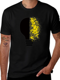 Creative Mind Tee - Lightbulb Brain Graphic T-Shirt