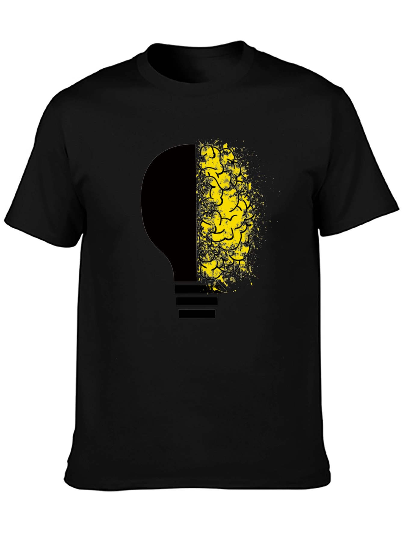 Creative Mind Tee - Lightbulb Brain Graphic T-Shirt