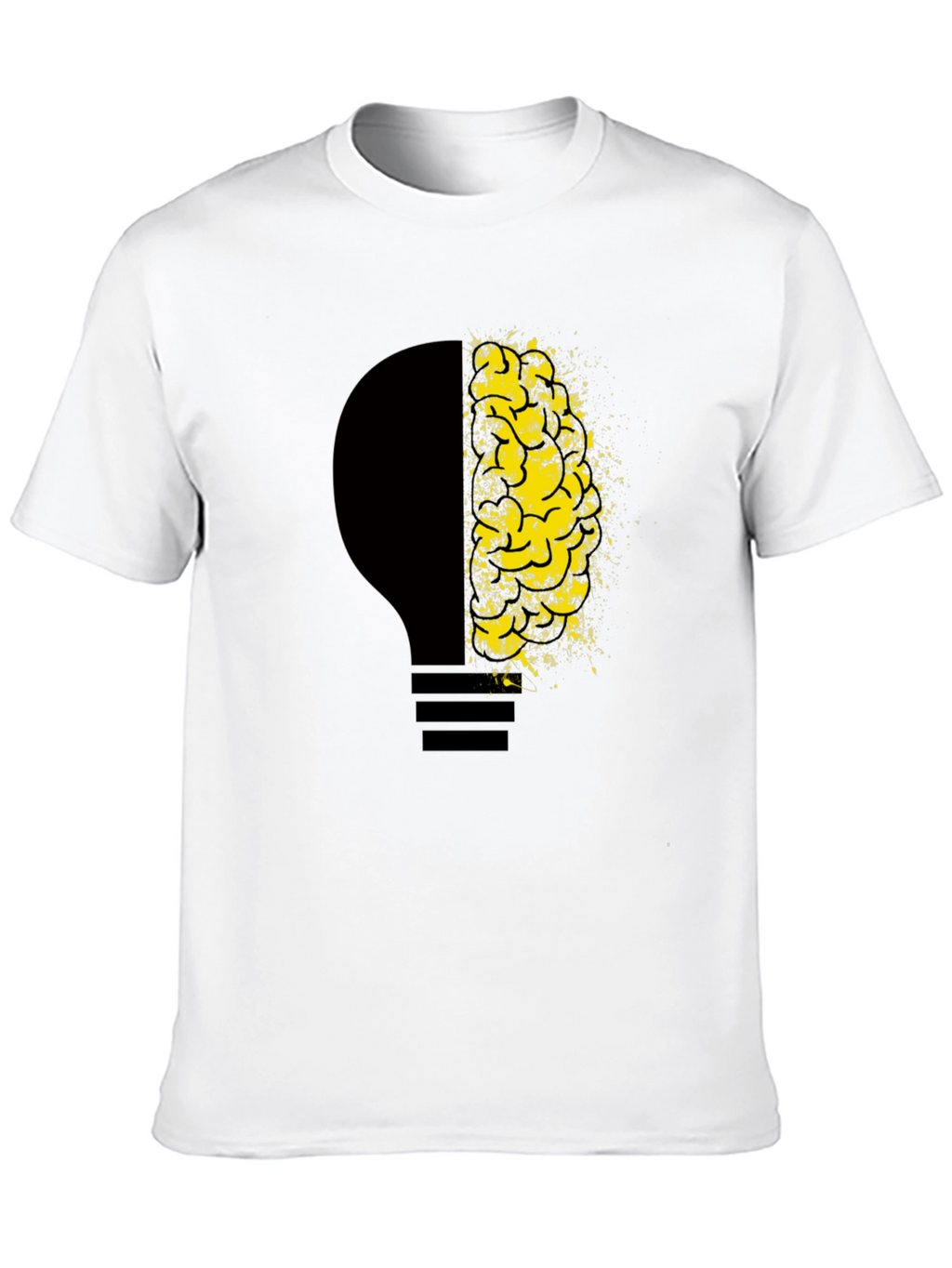 Creative Mind Tee - Lightbulb Brain Graphic T-Shirt