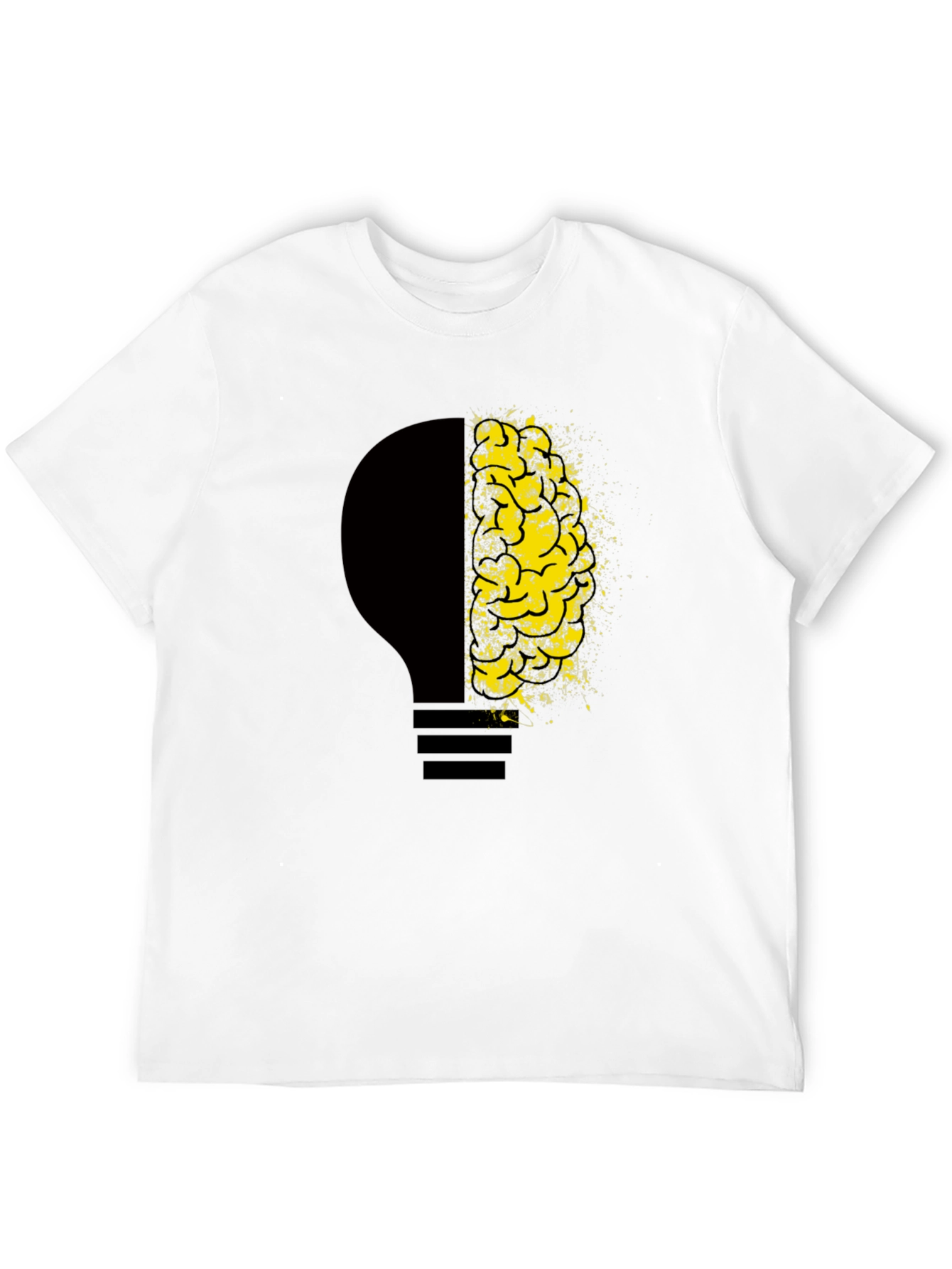 Creative Mind Tee - Lightbulb Brain Graphic T-Shirt