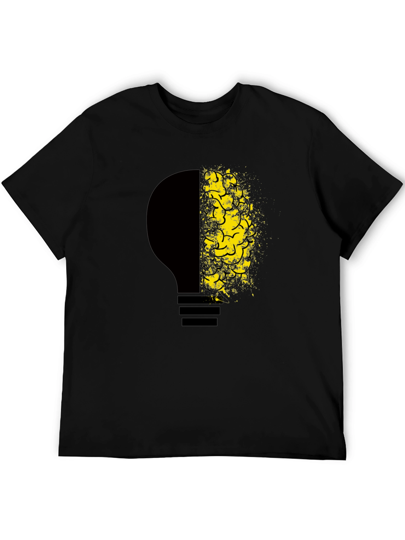 Creative Mind Tee - Lightbulb Brain Graphic T-Shirt