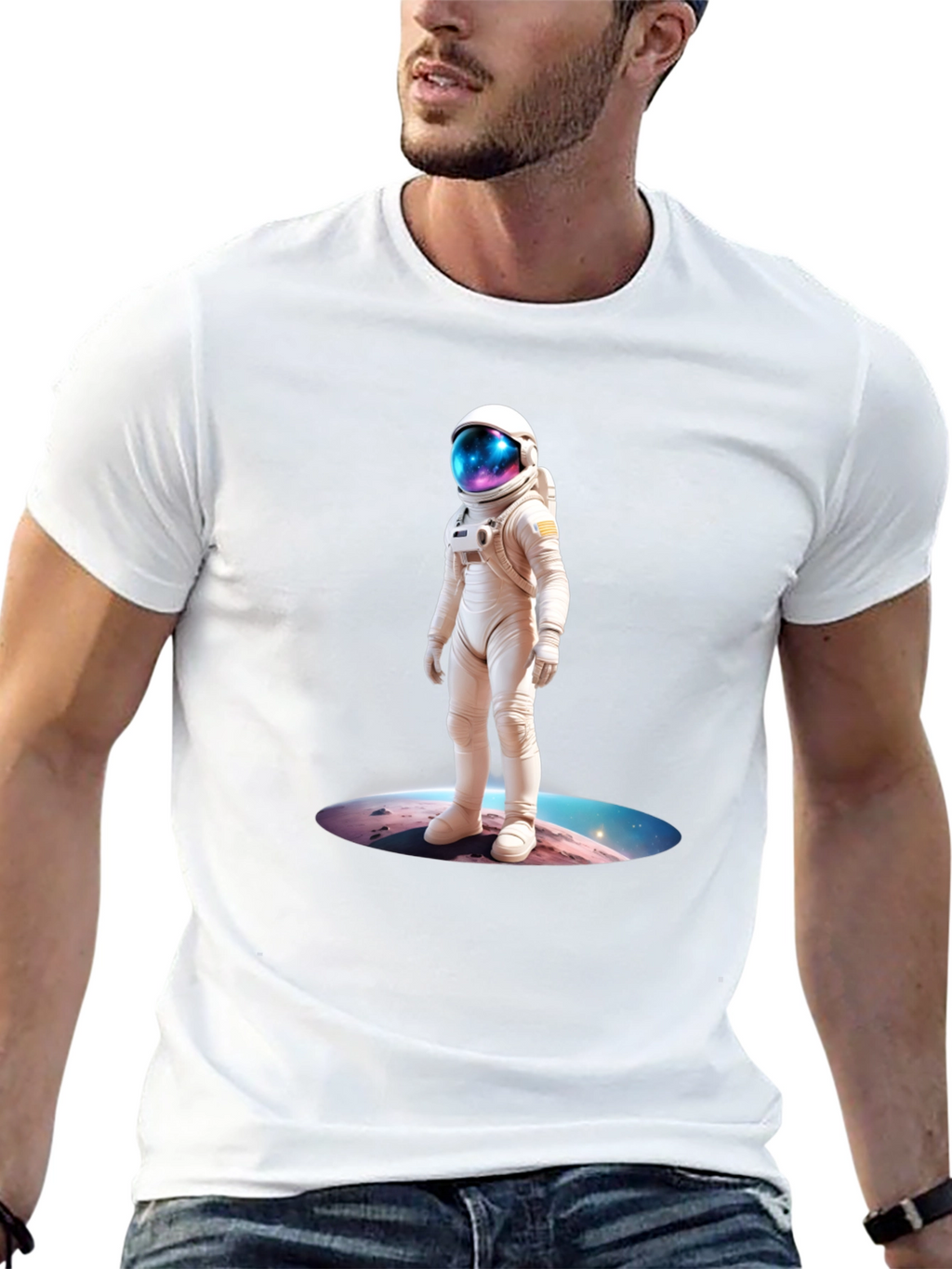 Astronaut Galaxy T-Shirt - Space Adventure Tee