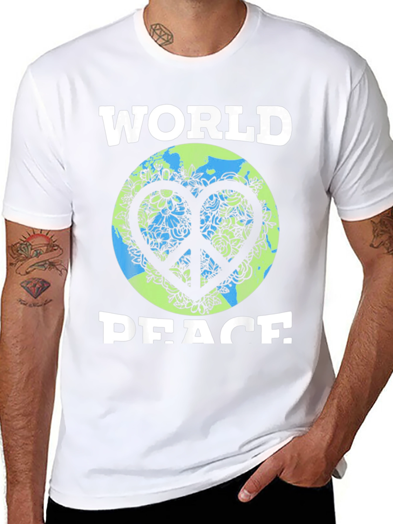 World Peace Graphic Tee - Earth Day Inspired