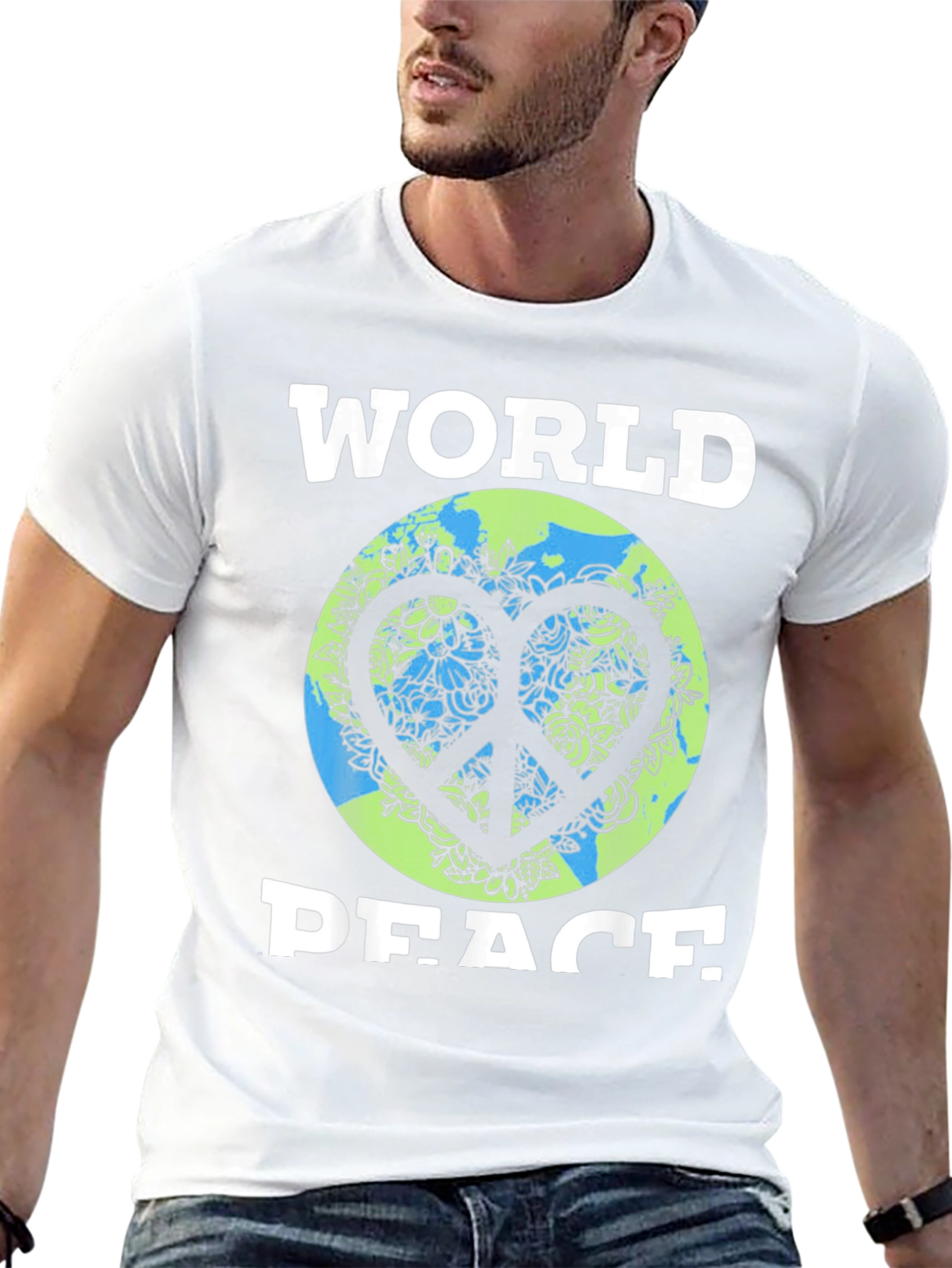 World Peace Graphic Tee - Earth Day Inspired