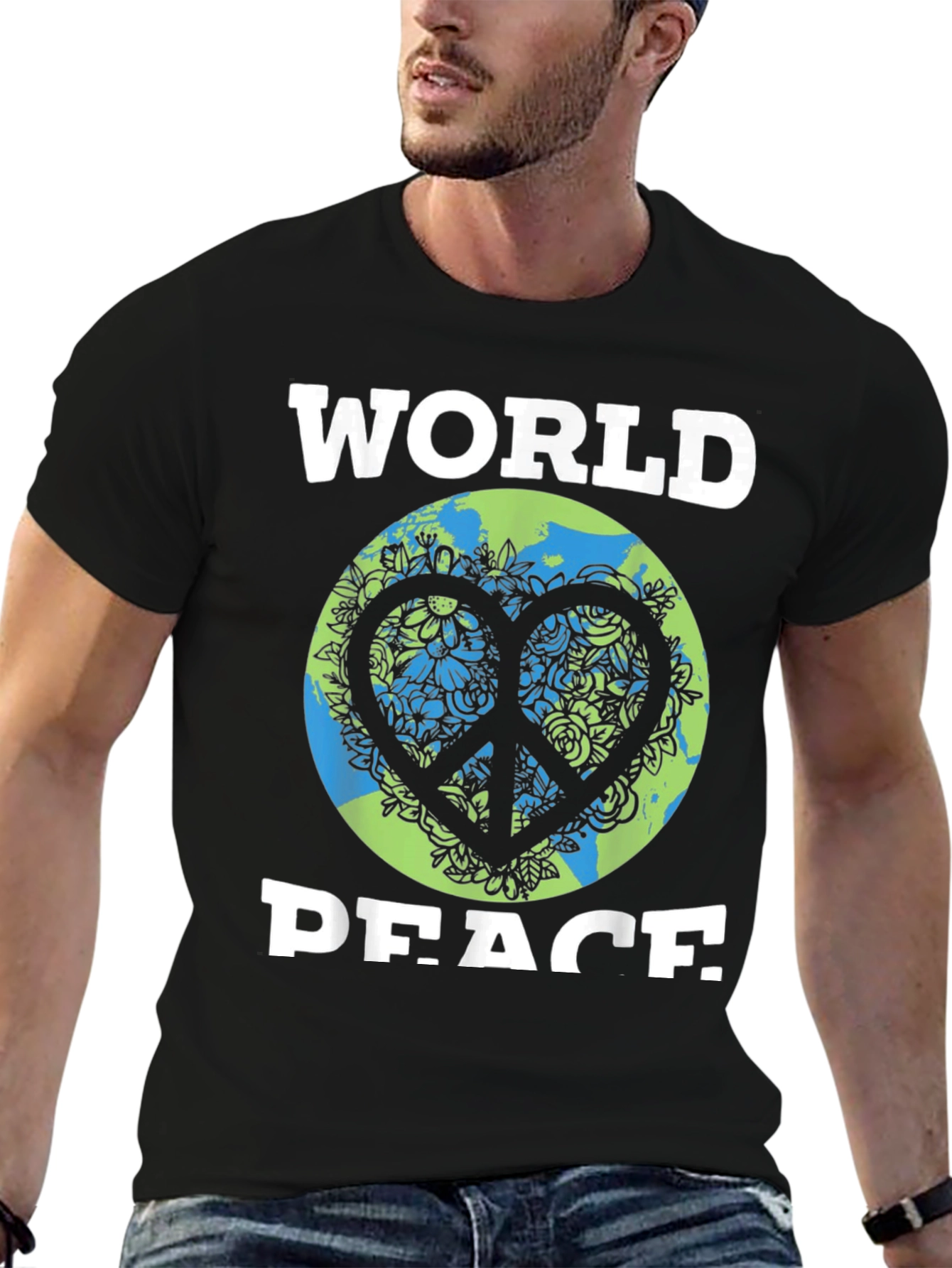 World Peace Graphic Tee - Earth Day Inspired