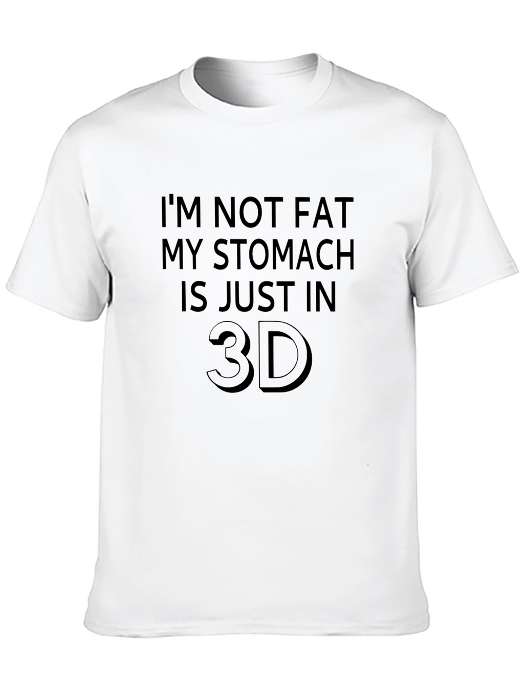 Funny 3D Stomach Graphic Tee