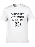 Funny 3D Stomach Graphic Tee