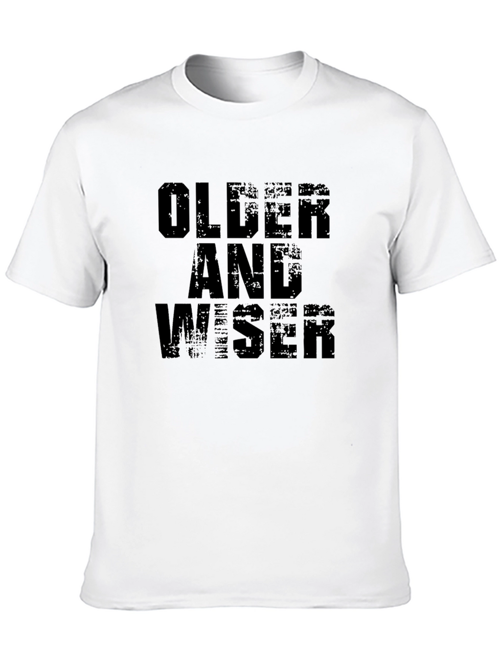 Older and Wiser Black Graphic Tee