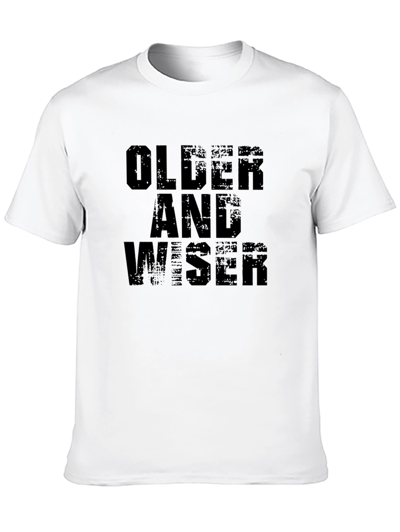 Older and Wiser Black Graphic Tee