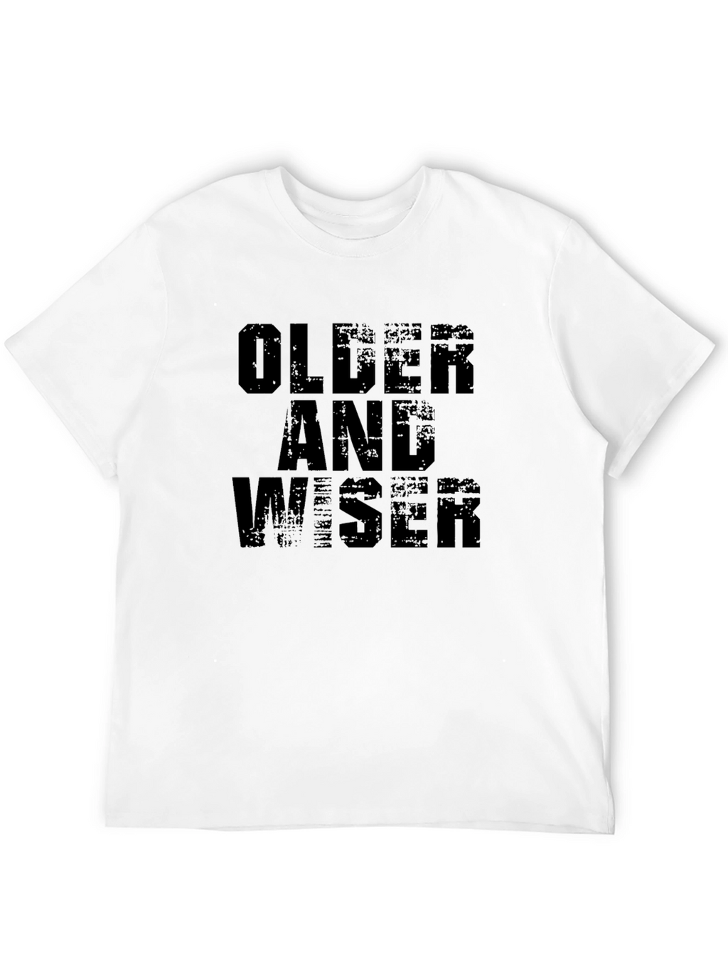 Older and Wiser Black Graphic Tee