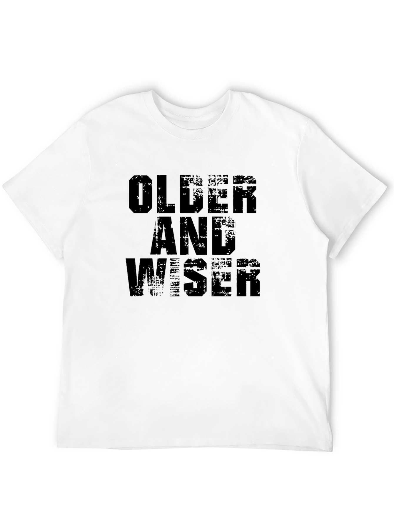 Older and Wiser Black Graphic Tee