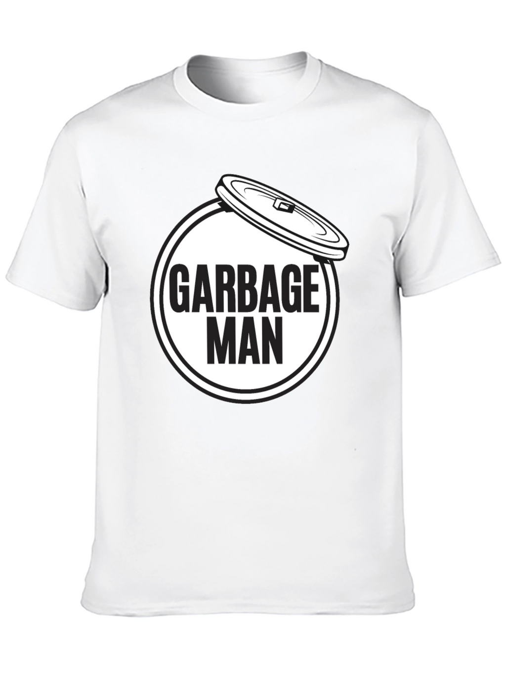 Garbage Man Graphic T-Shirt - Black Crew Neck Tee
