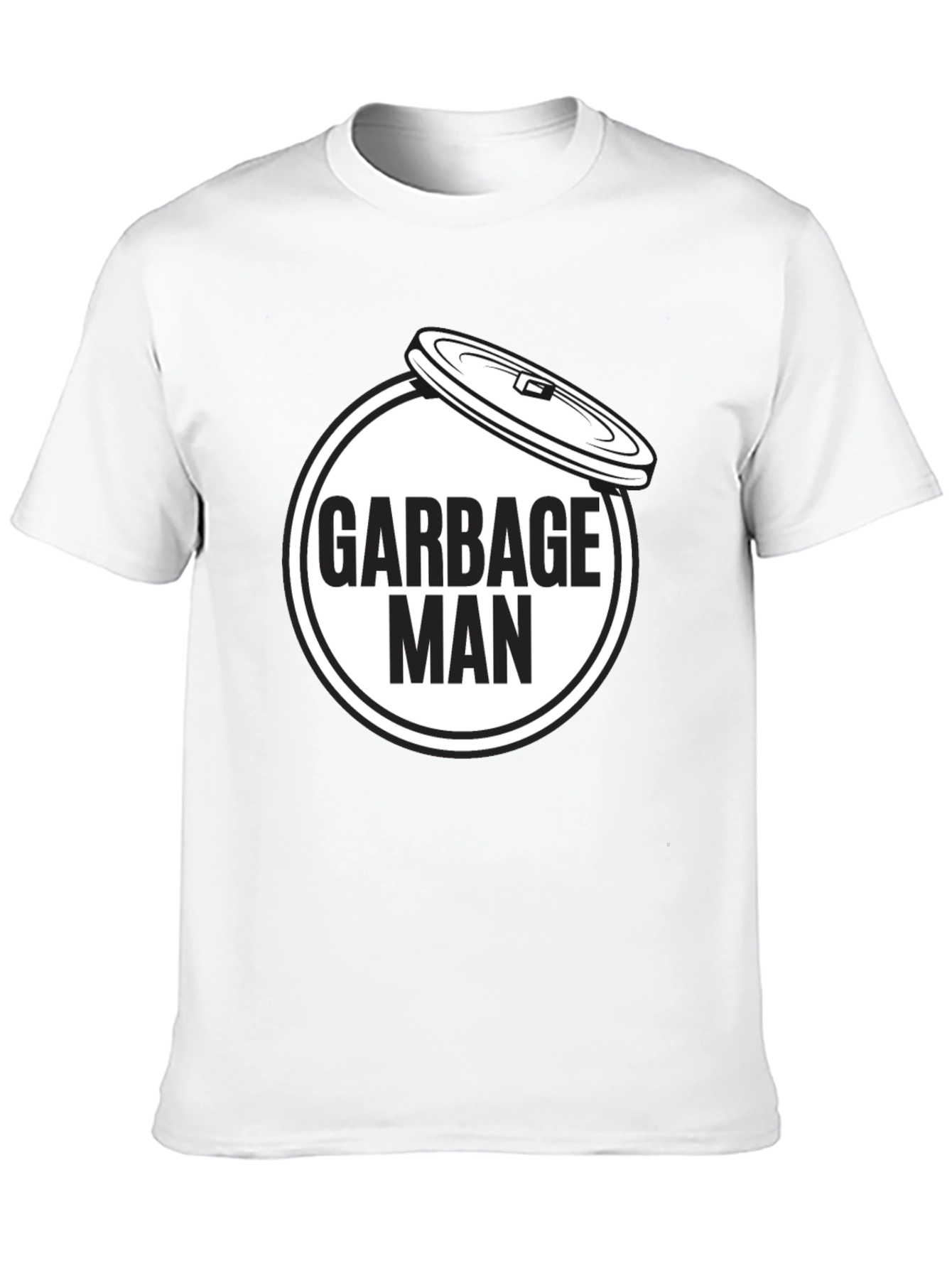 Garbage Man Graphic T-Shirt - Black Crew Neck Tee