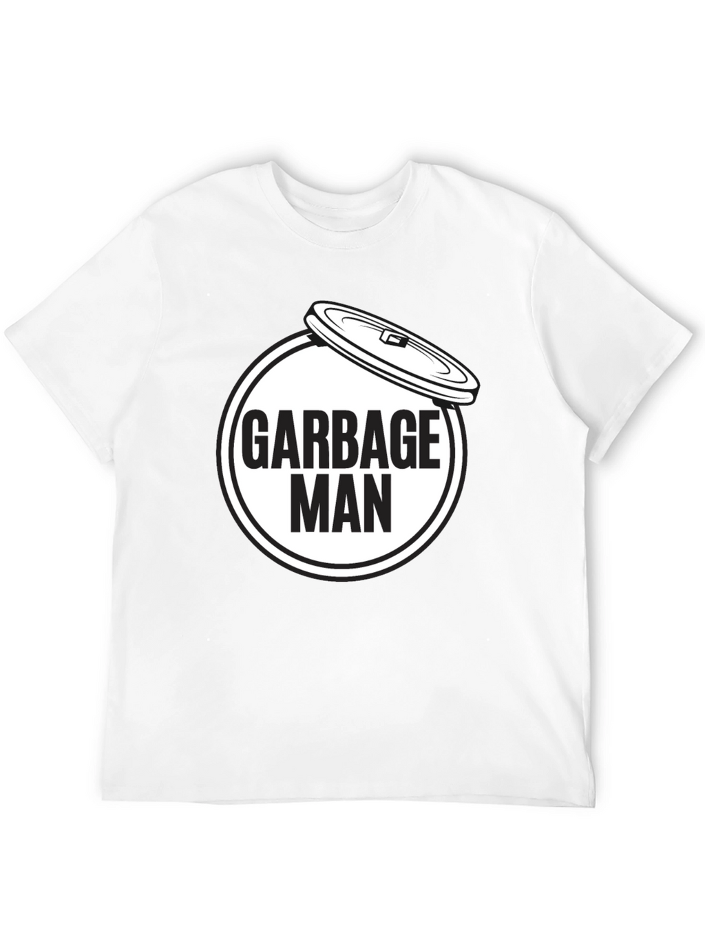 Garbage Man Graphic T-Shirt - Black Crew Neck Tee