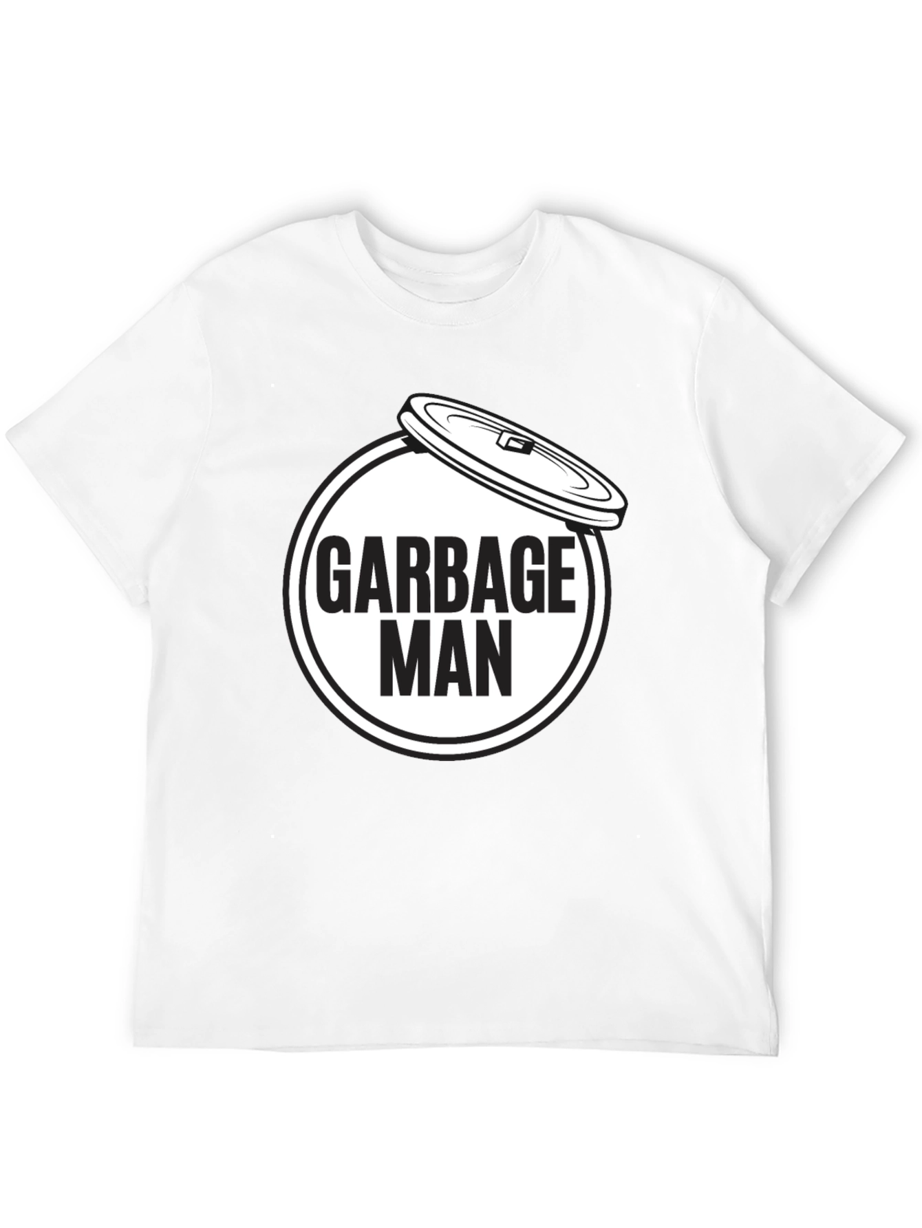 Garbage Man Graphic T-Shirt - Black Crew Neck Tee