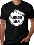 Garbage Man Graphic T-Shirt - Black Crew Neck Tee