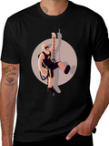 Climbing Man Graphic Tee - Black