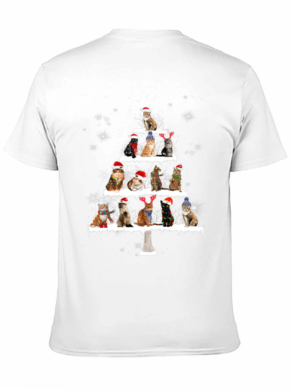 Christmas Cat Tree Graphic Tee
