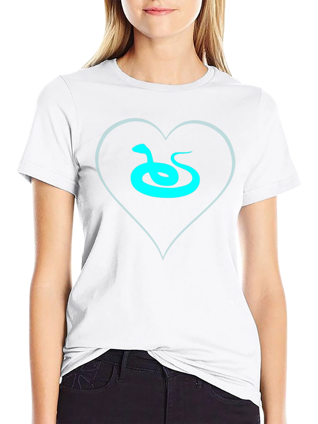 Snake Heart Graphic Tee - Sleek Style